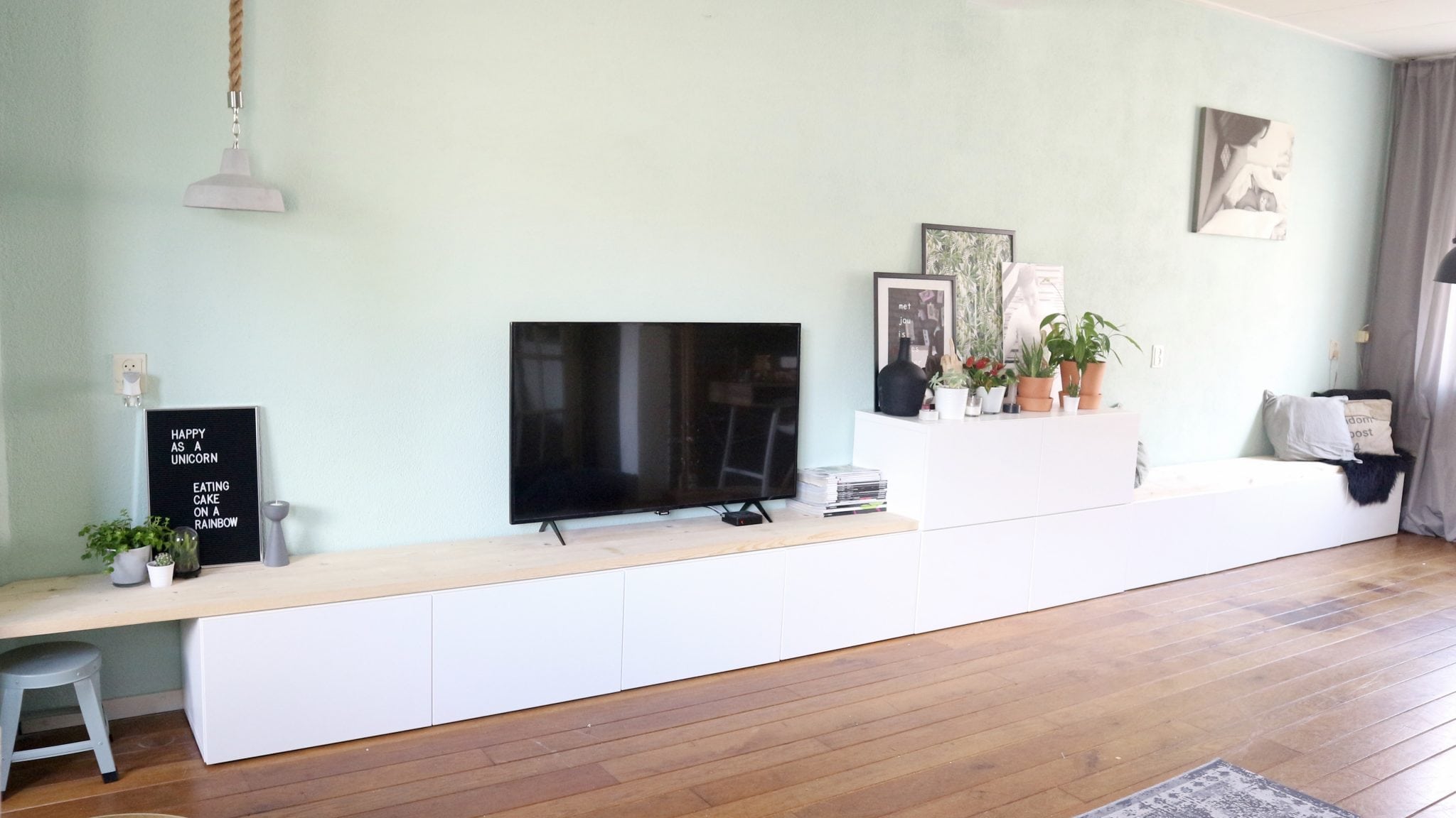 Ikea Besta Hack Ikea Besta 2 In 1 Zitbank Tv Meubel Interiorqueen